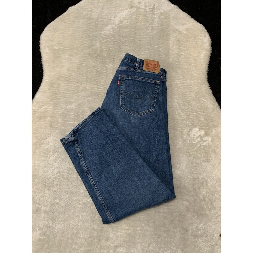 Levis 505 Regular Straight Fit Blue Denim‎ Jeans Size 38x32 Pants